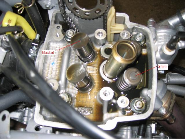 2006 Honda trx450r valve clearance #3